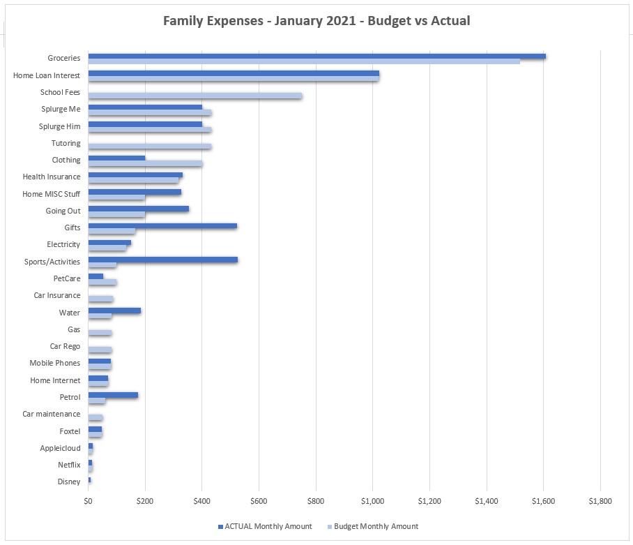 Actual Expenses