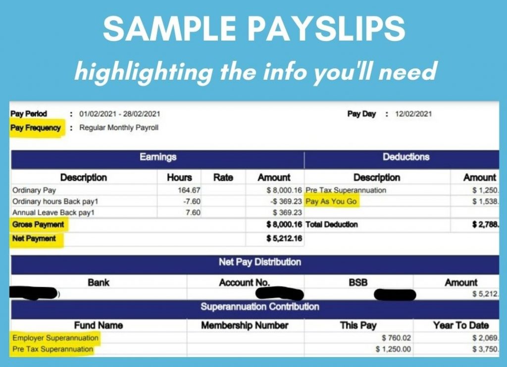 sample payslip salary